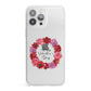 Valentine Wreath iPhone 13 Pro Max Clear Bumper Case