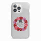 Valentine Wreath iPhone 13 Pro TPU Impact Case with White Edges