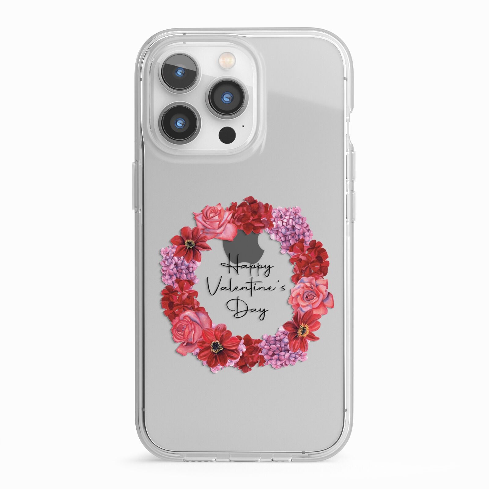 Valentine Wreath iPhone 13 Pro TPU Impact Case with White Edges