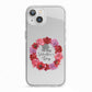 Valentine Wreath iPhone 13 TPU Impact Case with White Edges