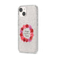 Valentine Wreath iPhone 14 Glitter Tough Case Starlight Angled Image