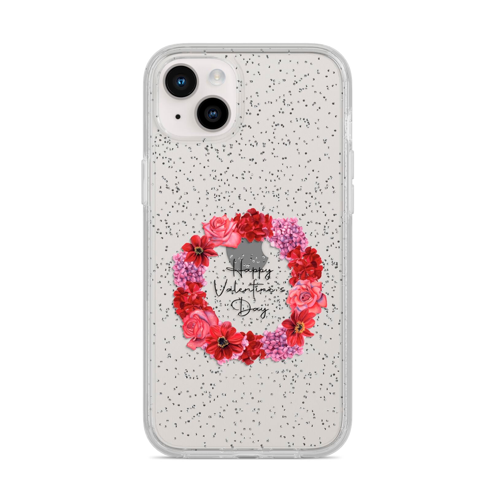 Valentine Wreath iPhone 14 Plus Glitter Tough Case Starlight