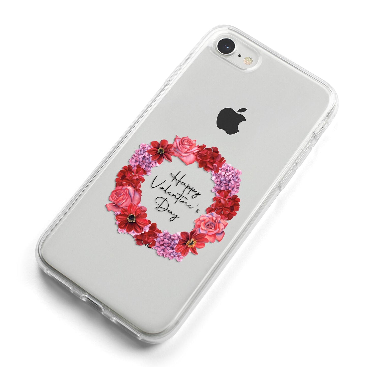 Valentine Wreath iPhone 8 Bumper Case on Silver iPhone Alternative Image