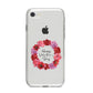 Valentine Wreath iPhone 8 Bumper Case on Silver iPhone