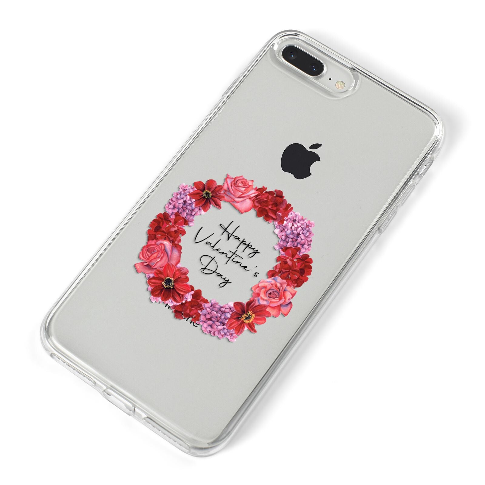 Valentine Wreath iPhone 8 Plus Bumper Case on Silver iPhone Alternative Image