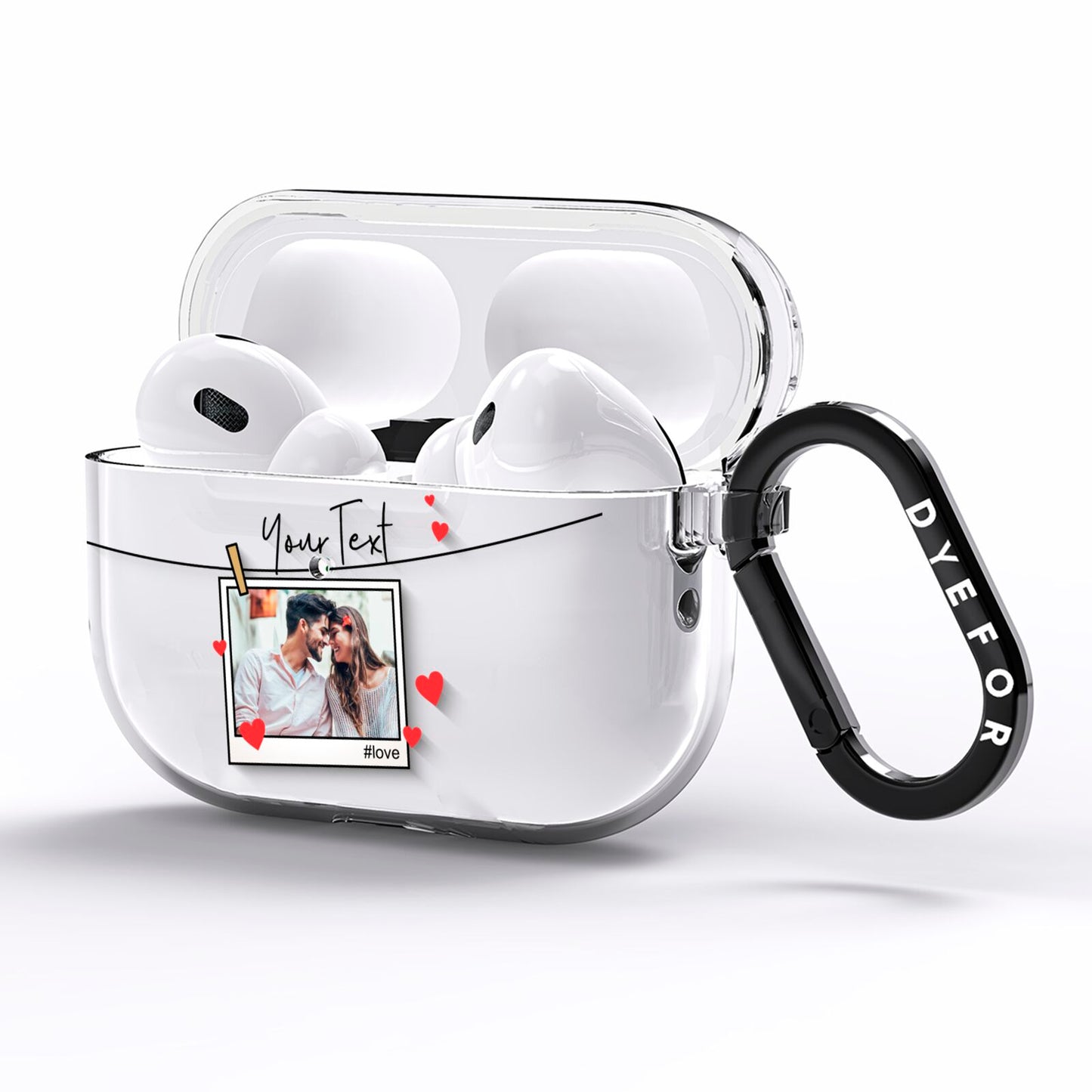 Valentine s Photo AirPods Pro Clear Case Side Image