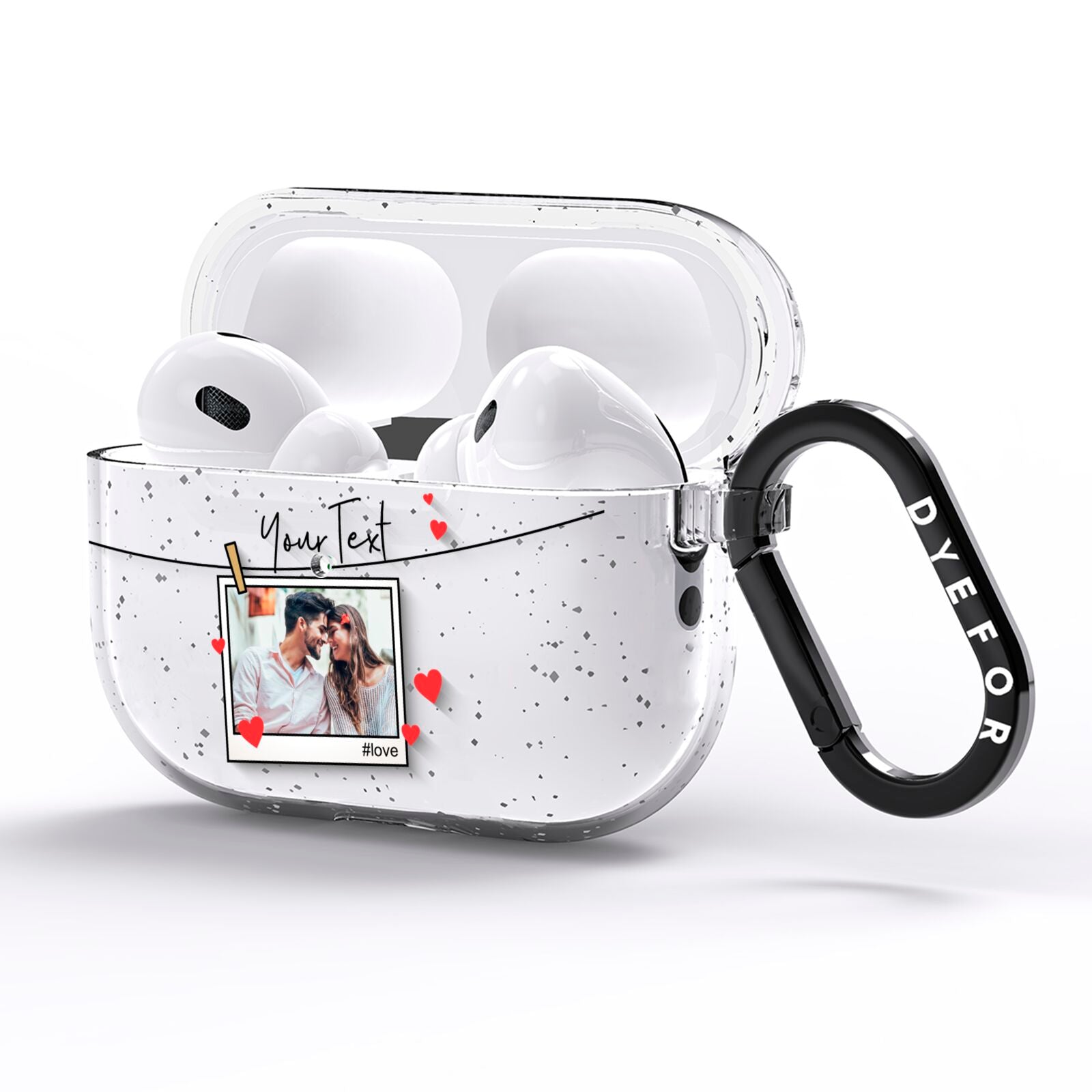 Valentine s Photo AirPods Pro Glitter Case Side Image