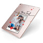 Valentine s Photo Apple iPad Case on Rose Gold iPad Side View