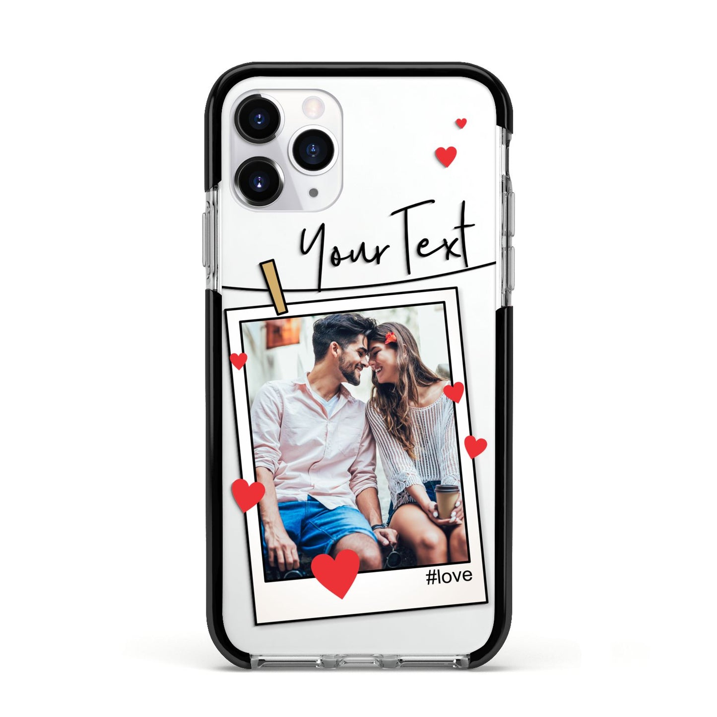 Valentine s Photo Apple iPhone 11 Pro in Silver with Black Impact Case