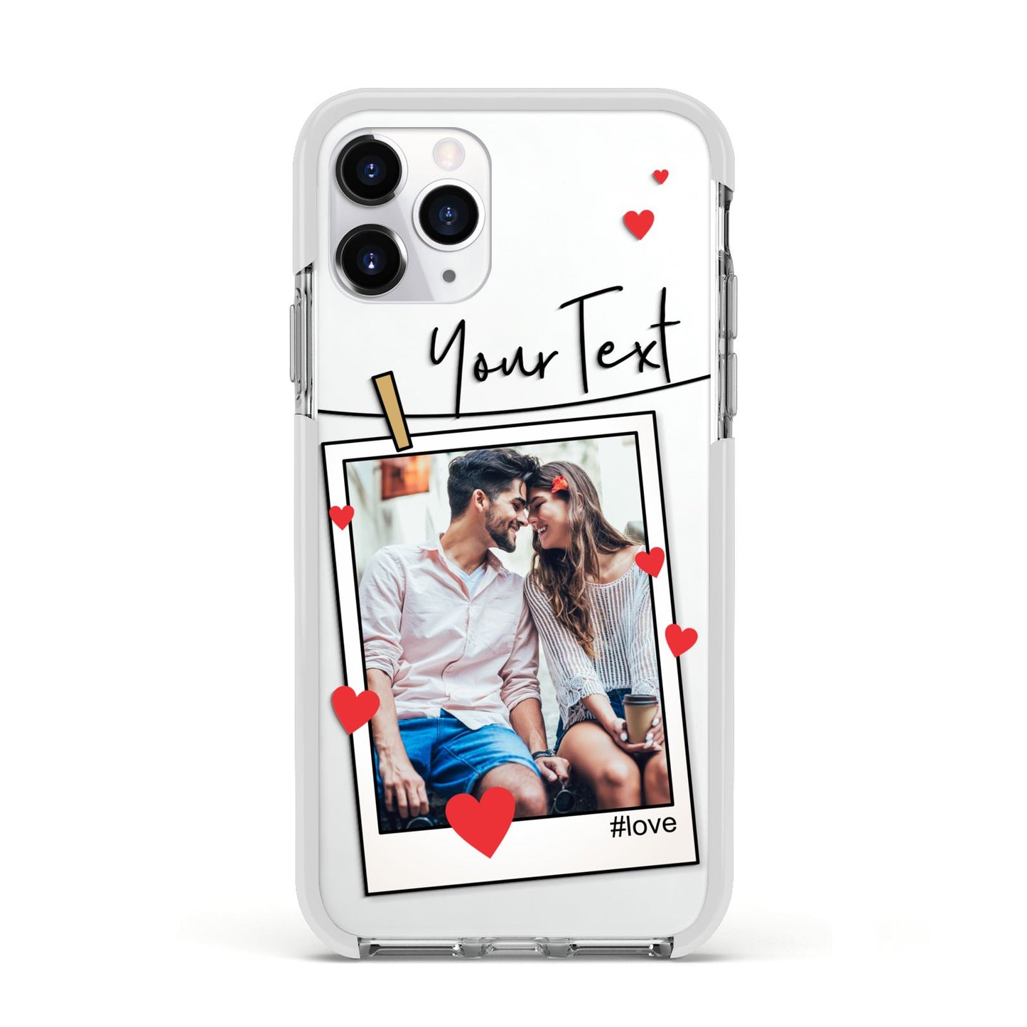 Valentine s Photo Apple iPhone 11 Pro in Silver with White Impact Case