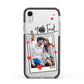 Valentine s Photo Apple iPhone XR Impact Case Black Edge on Silver Phone