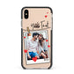 Valentine s Photo Apple iPhone Xs Max Impact Case Black Edge on Gold Phone
