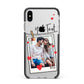 Valentine s Photo Apple iPhone Xs Max Impact Case Black Edge on Silver Phone