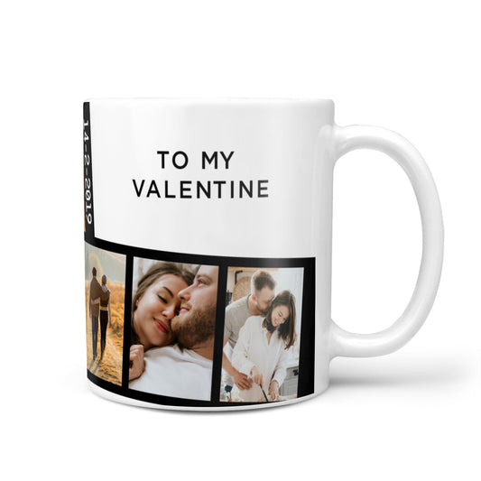Valentine s Photo Strip with Name 10oz Mug