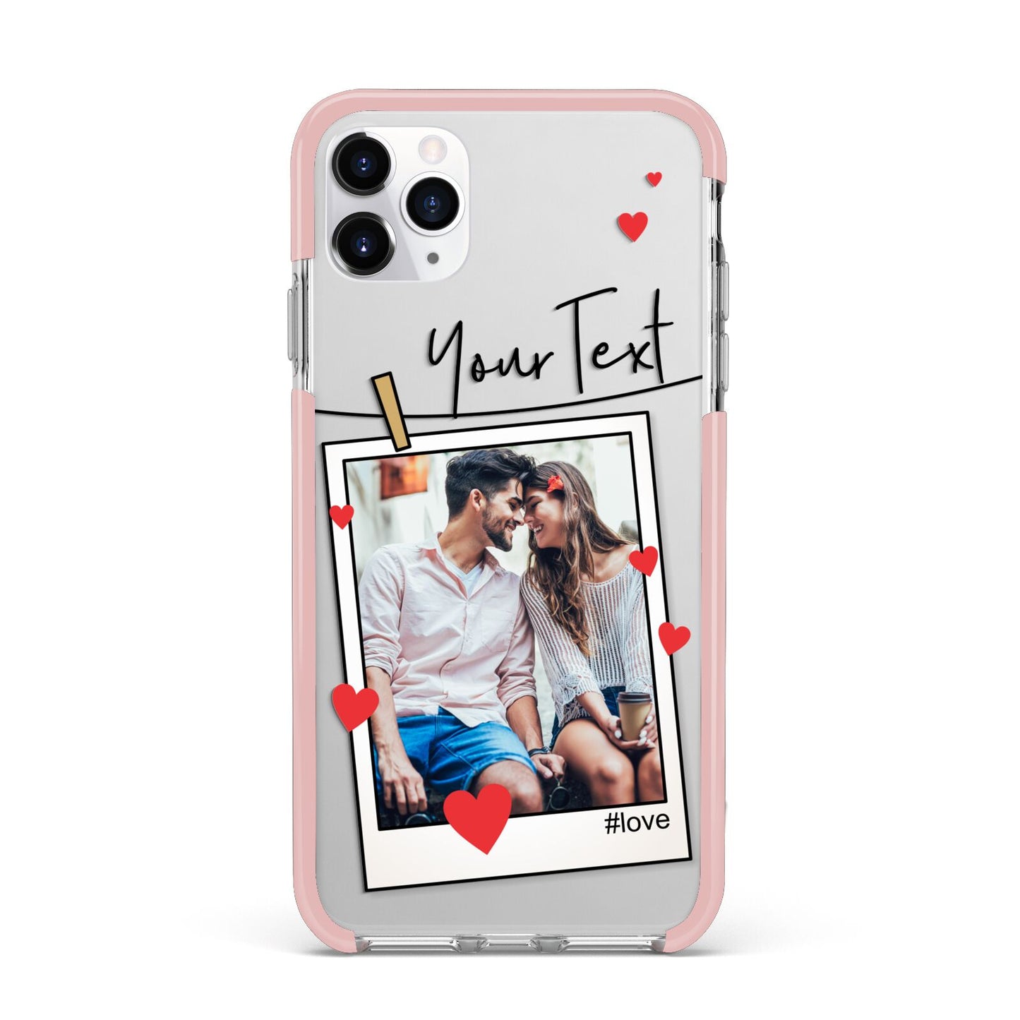 Valentine s Photo iPhone 11 Pro Max Impact Pink Edge Case
