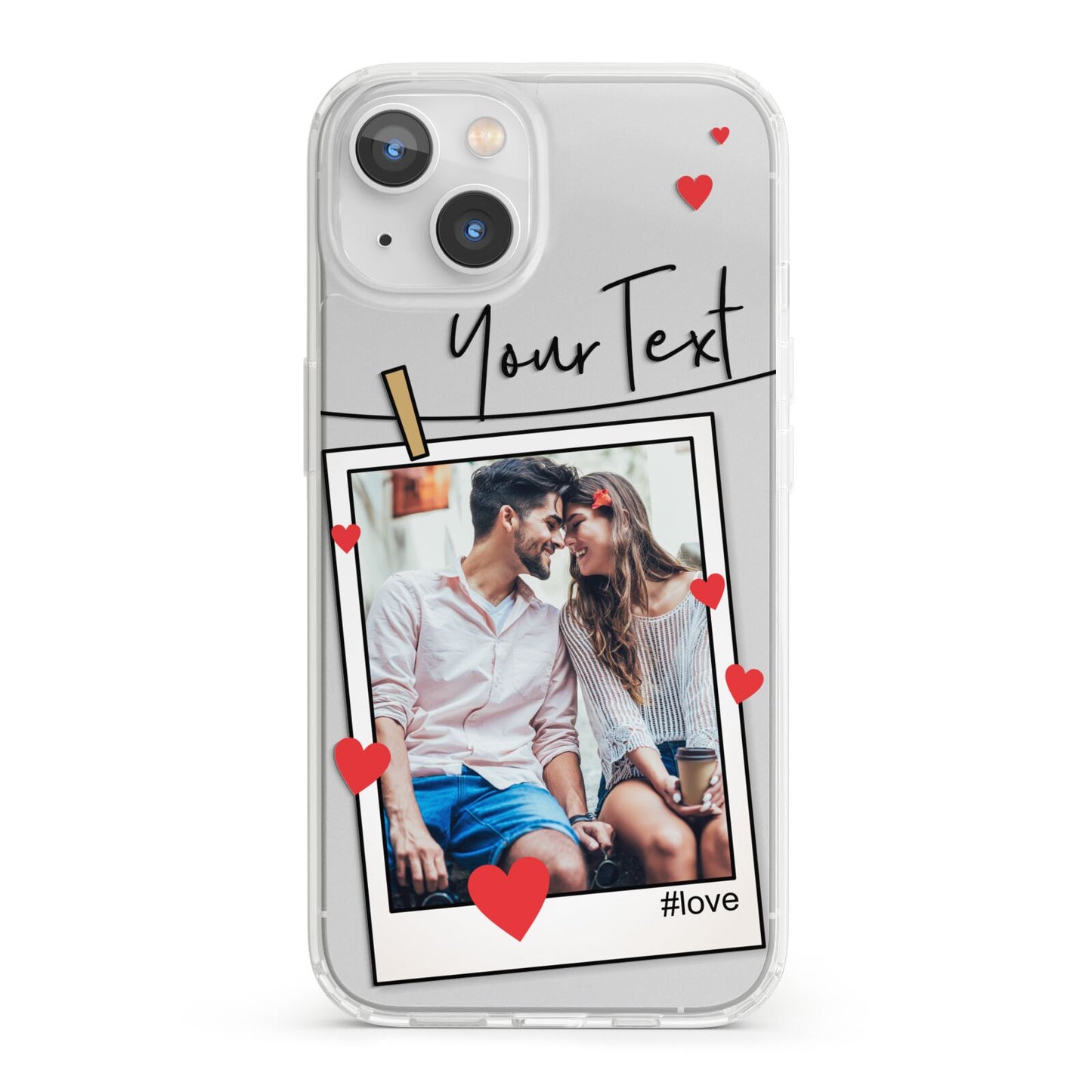 Valentine s Photo iPhone 13 Clear Bumper Case