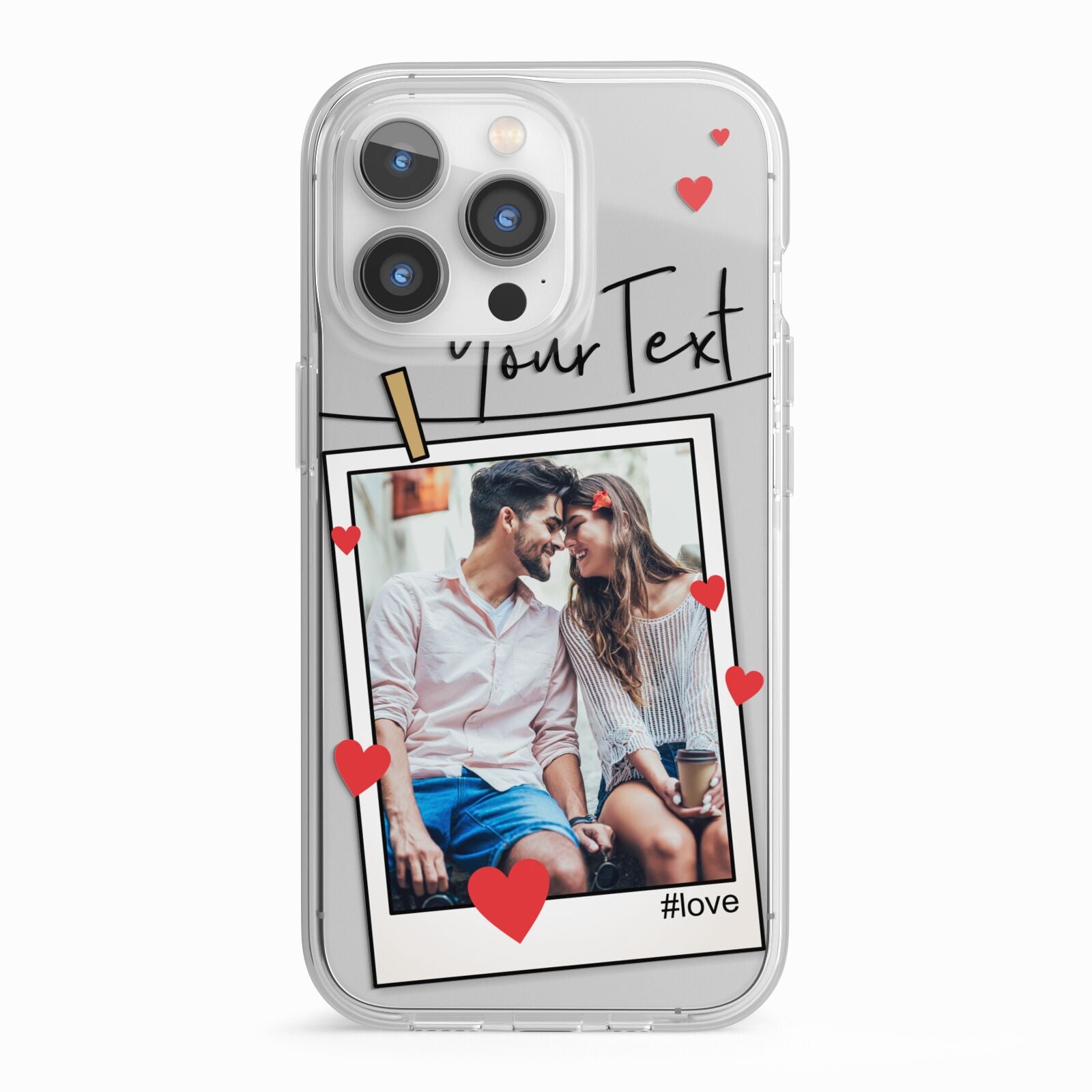Valentine s Photo iPhone 13 Pro TPU Impact Case with White Edges