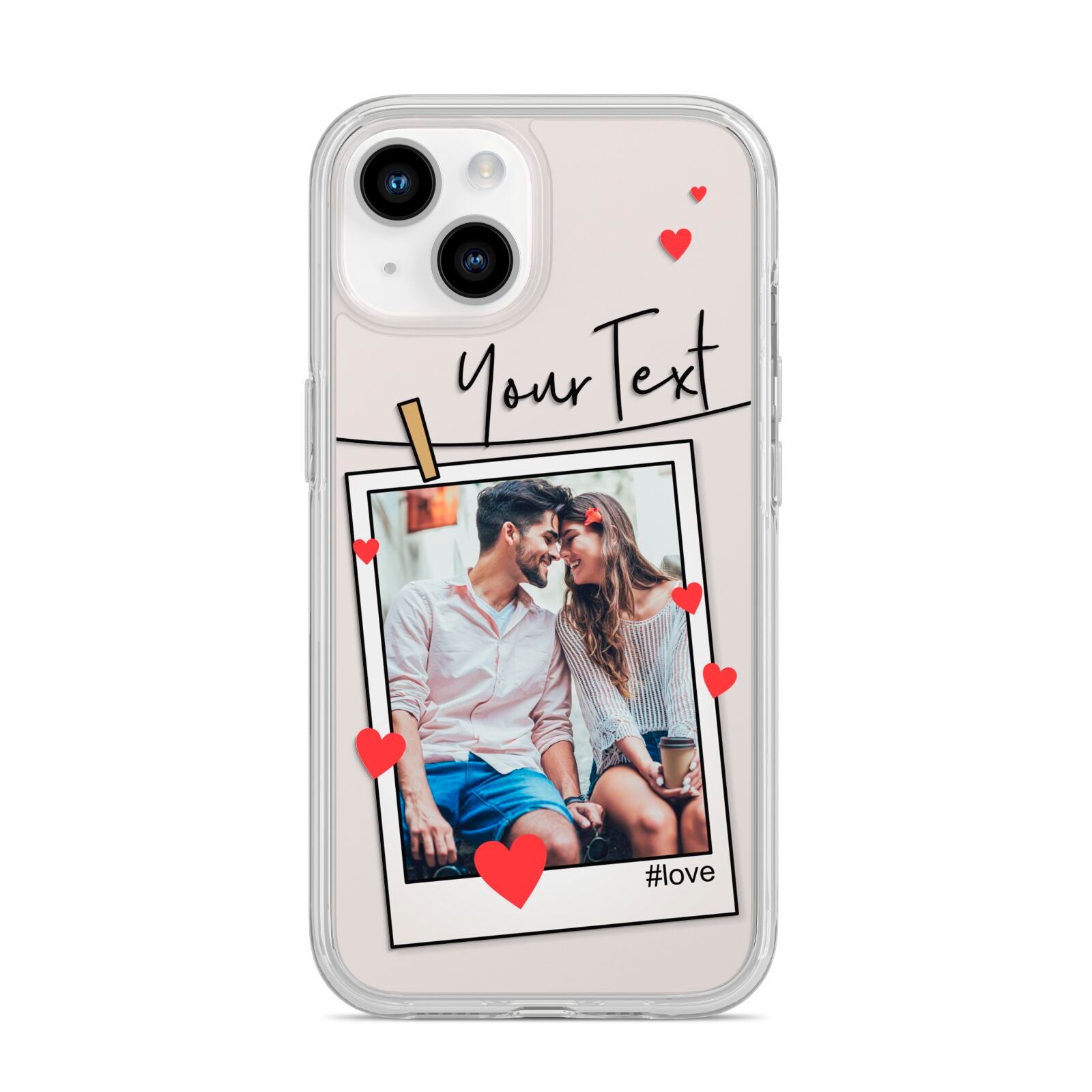 Valentine s Photo iPhone 14 Clear Tough Case Starlight