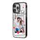 Valentine s Photo iPhone 14 Pro Max Black Impact Case Side Angle on Silver phone