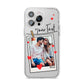 Valentine s Photo iPhone 14 Pro Max Clear Tough Case Silver