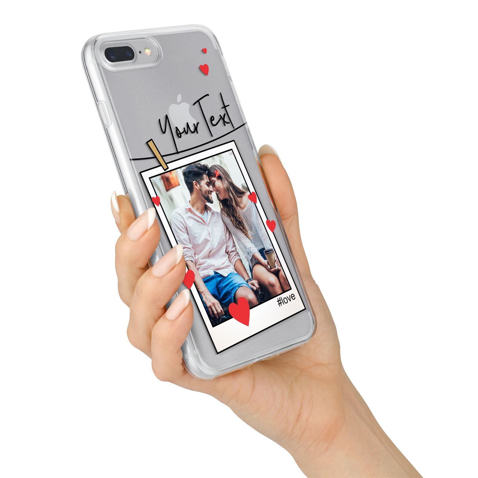 Valentine s Photo iPhone 7 Plus Bumper Case on Silver iPhone Alternative Image