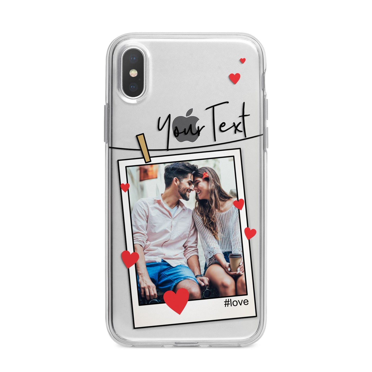 Valentine s Photo iPhone X Bumper Case on Silver iPhone Alternative Image 1