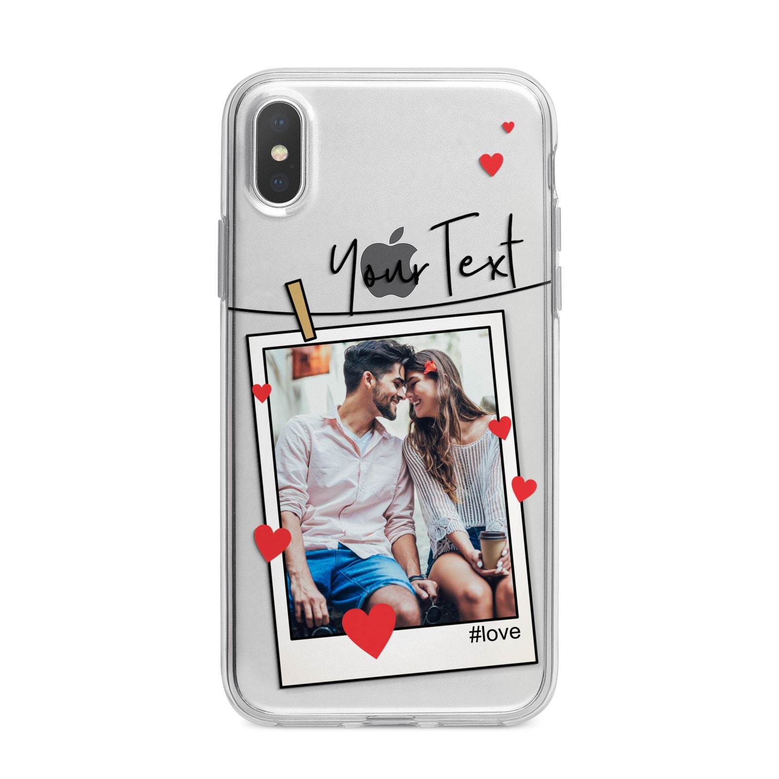 Valentine s Photo iPhone X Bumper Case on Silver iPhone Alternative Image 1