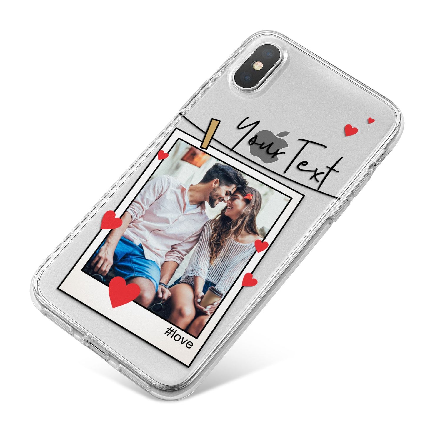 Valentine s Photo iPhone X Bumper Case on Silver iPhone