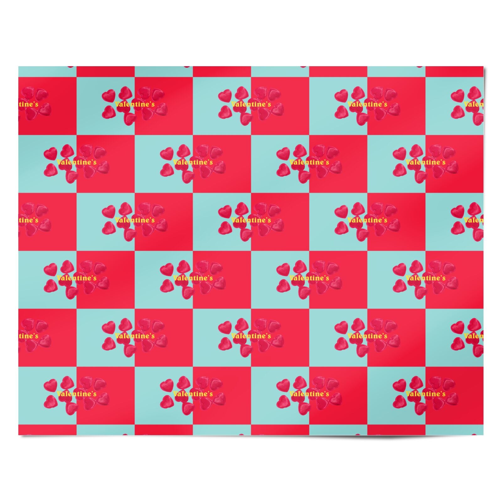 Valentine s Sweets Personalised Wrapping Paper Alternative