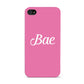 Valentines Bae Text Pink Apple iPhone 4s Case