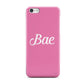 Valentines Bae Text Pink Apple iPhone 5c Case