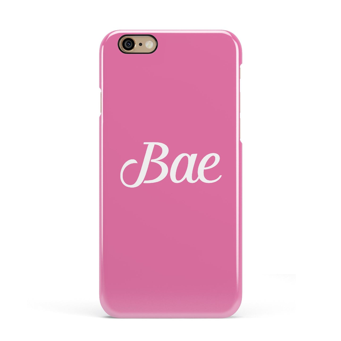 Valentines Bae Text Pink Apple iPhone 6 3D Snap Case