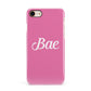 Valentines Bae Text Pink Apple iPhone 7 8 3D Snap Case