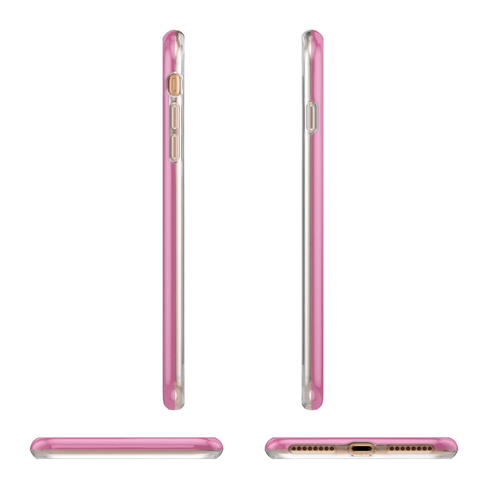 Valentines Bae Text Pink Apple iPhone 7 8 Plus 3D Wrap Tough Case Alternative Image Angles