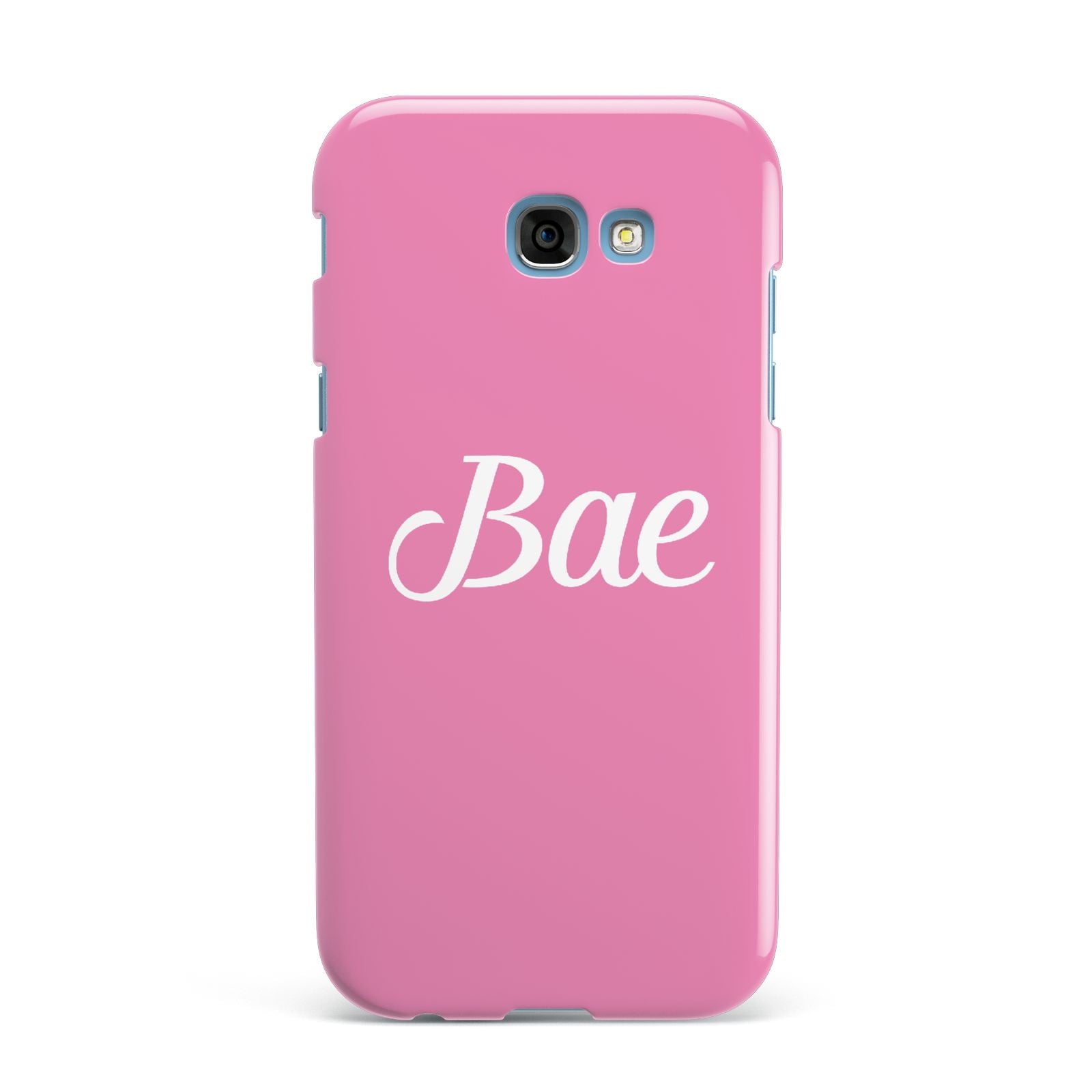 Valentines Bae Text Pink Samsung Galaxy A7 2017 Case