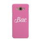 Valentines Bae Text Pink Samsung Galaxy A8 Case