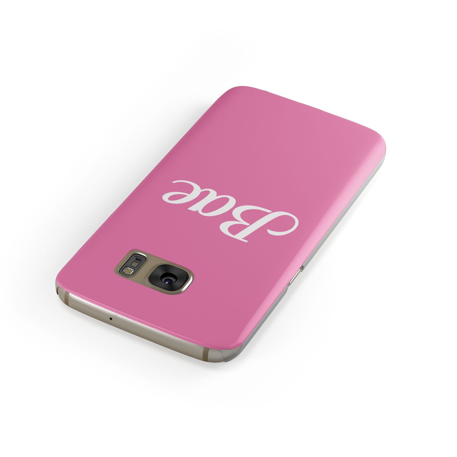 Valentines Bae Text Pink Samsung Galaxy Case Front Close Up