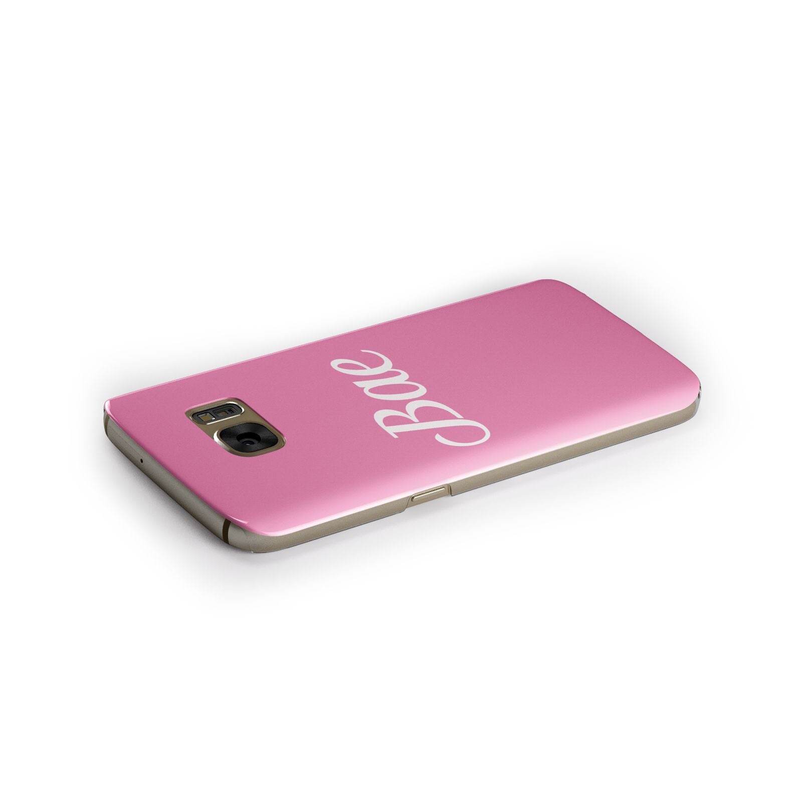 Valentines Bae Text Pink Samsung Galaxy Case Side Close Up