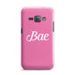 Valentines Bae Text Pink Samsung Galaxy J1 2016 Case