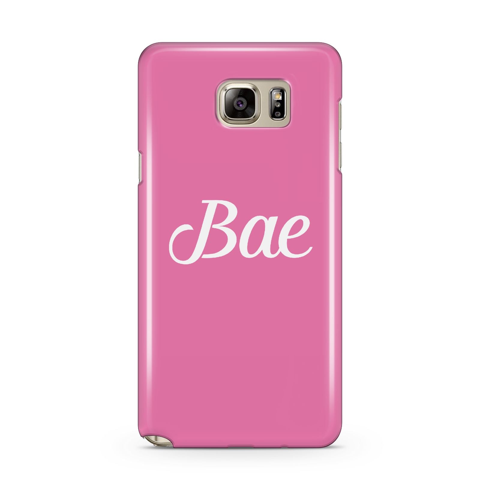 Valentines Bae Text Pink Samsung Galaxy Note 5 Case
