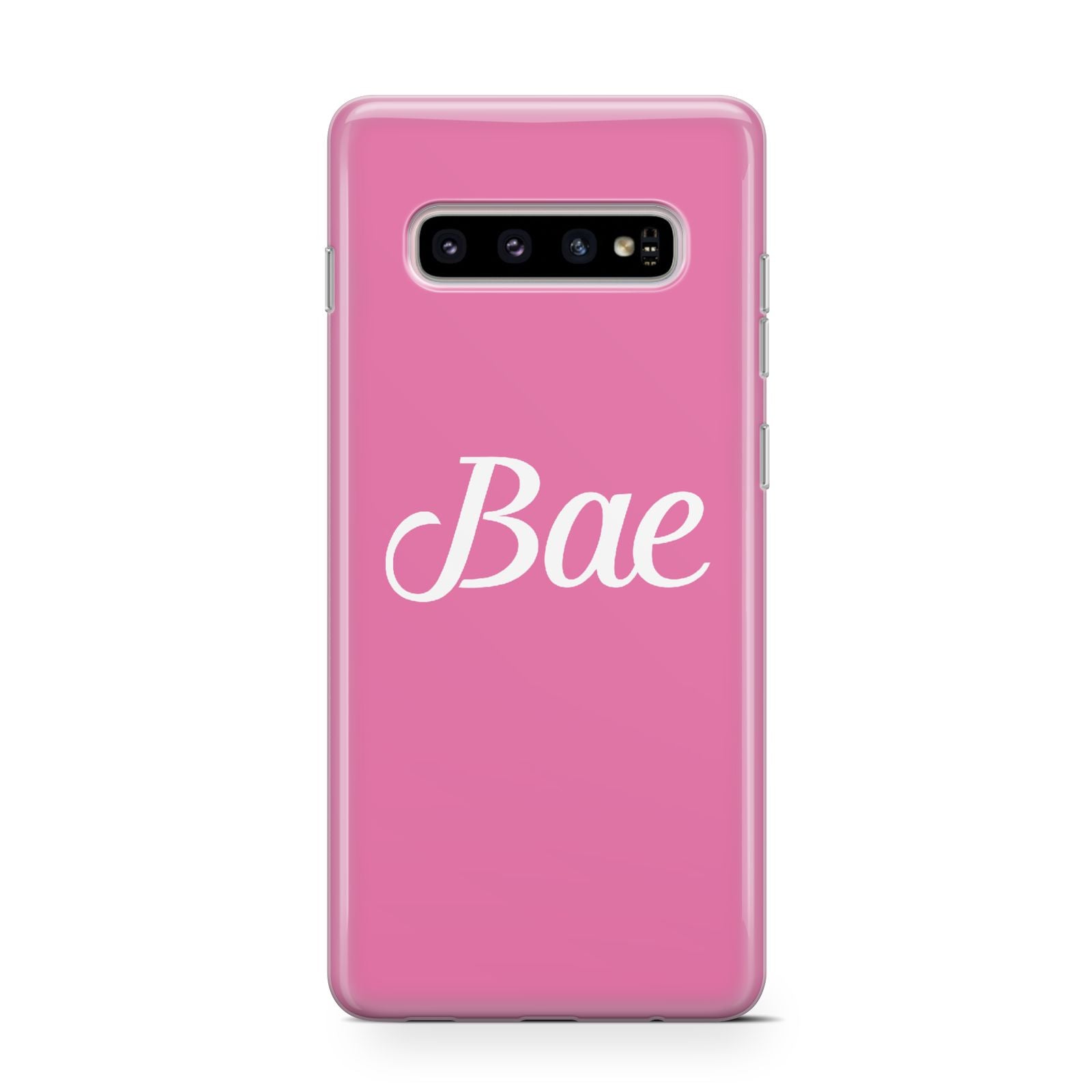 Valentines Bae Text Pink Samsung Galaxy S10 Case