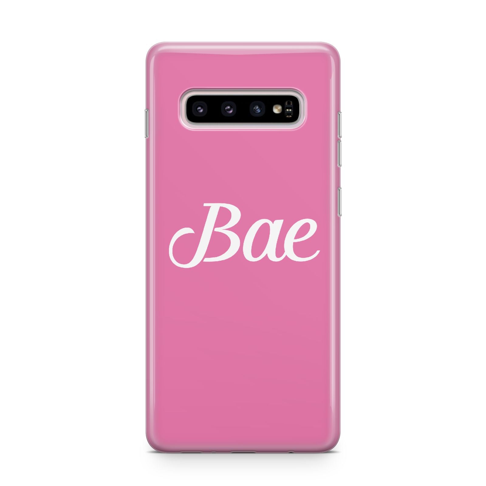 Valentines Bae Text Pink Samsung Galaxy S10 Plus Case