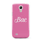 Valentines Bae Text Pink Samsung Galaxy S4 Mini Case