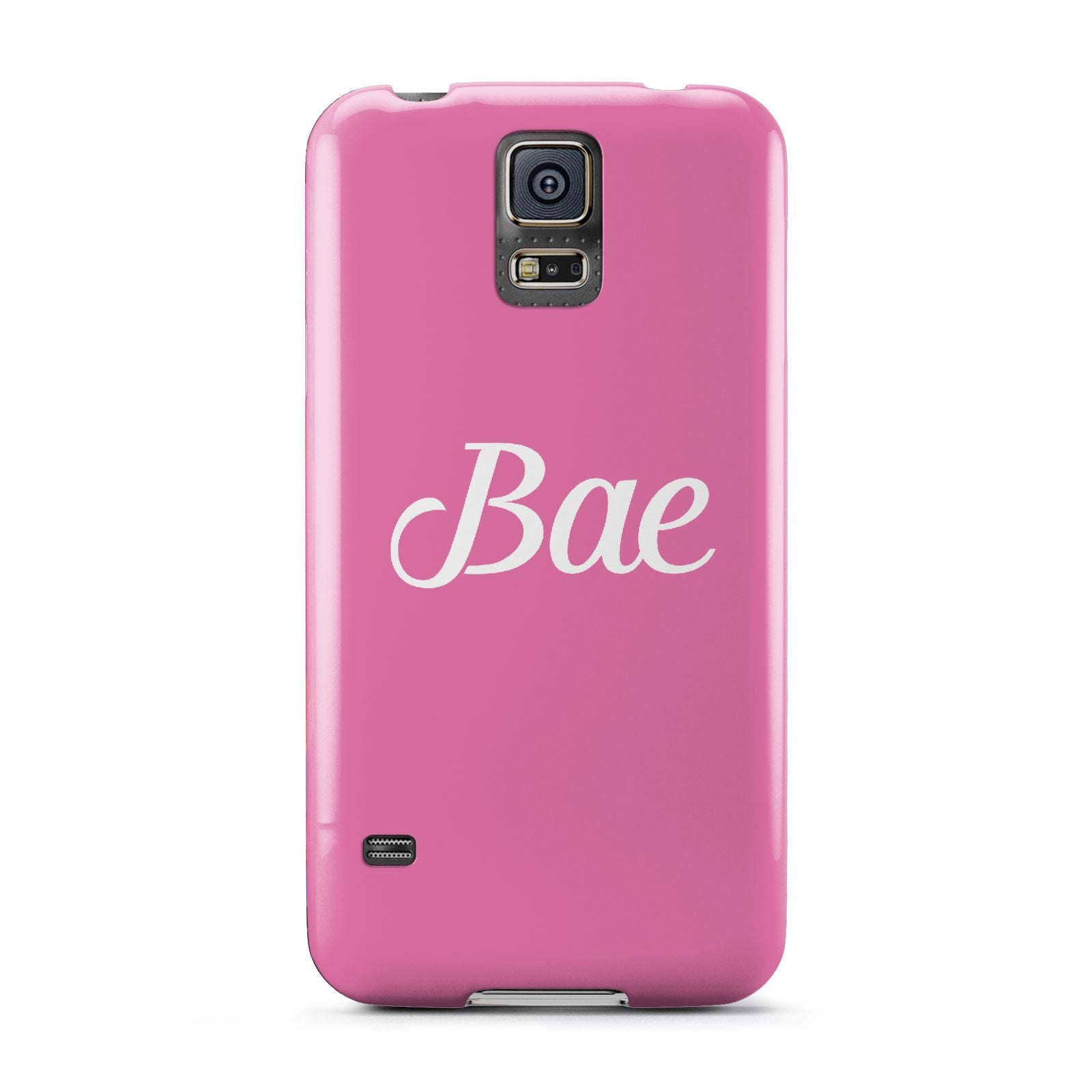 Valentines Bae Text Pink Samsung Galaxy S5 Case