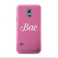 Valentines Bae Text Pink Samsung Galaxy S5 Mini Case