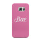 Valentines Bae Text Pink Samsung Galaxy S6 Edge Case