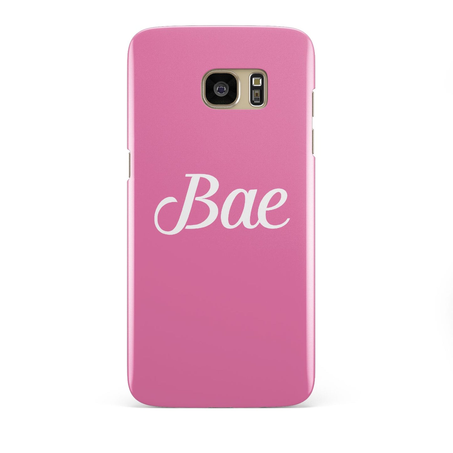 Valentines Bae Text Pink Samsung Galaxy S7 Edge Case