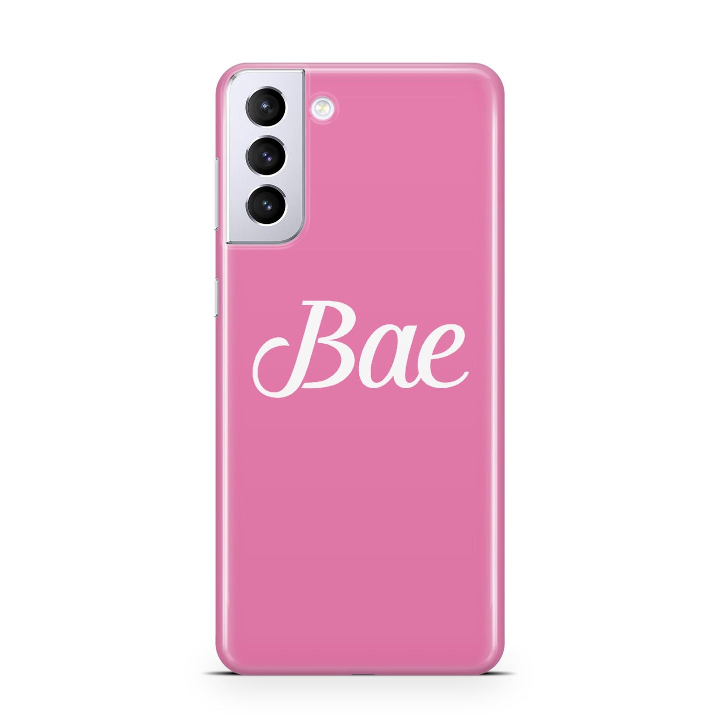 Valentines Bae Text Pink Samsung S21 Plus Phone Case