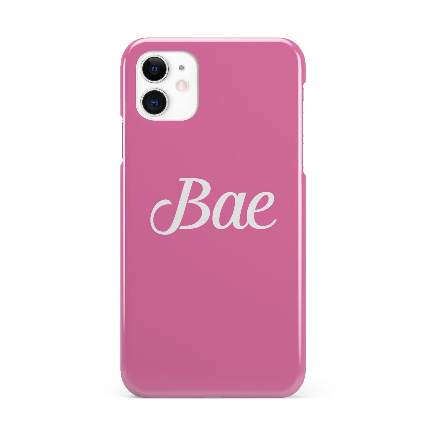 Valentines Bae Text Pink iPhone 11 3D Snap Case
