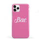 Valentines Bae Text Pink iPhone 11 Pro 3D Tough Case